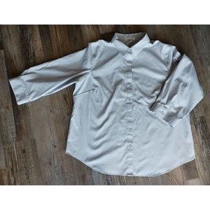 Coldwater Creek 3/4 Sleeve Shirt 20W Light Grey